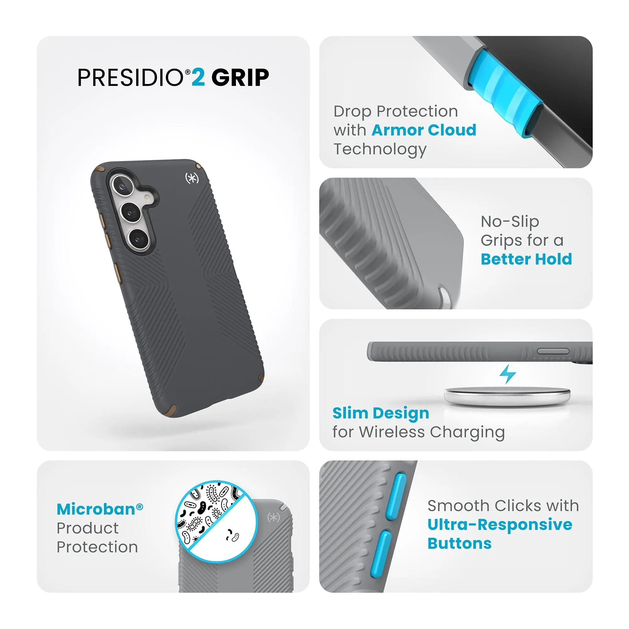 Presidio2 Grip Samsung Galaxy S24 Cases