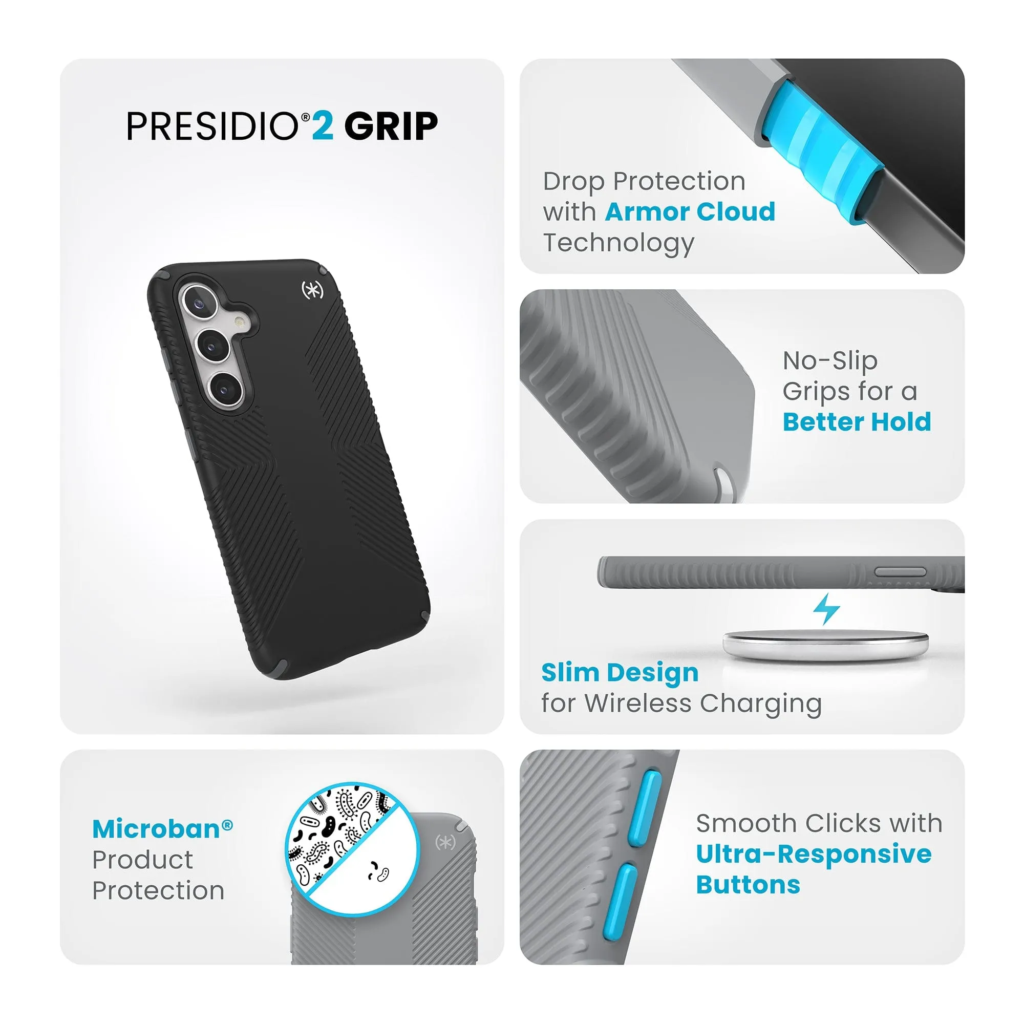 Presidio2 Grip Samsung Galaxy S24 Cases