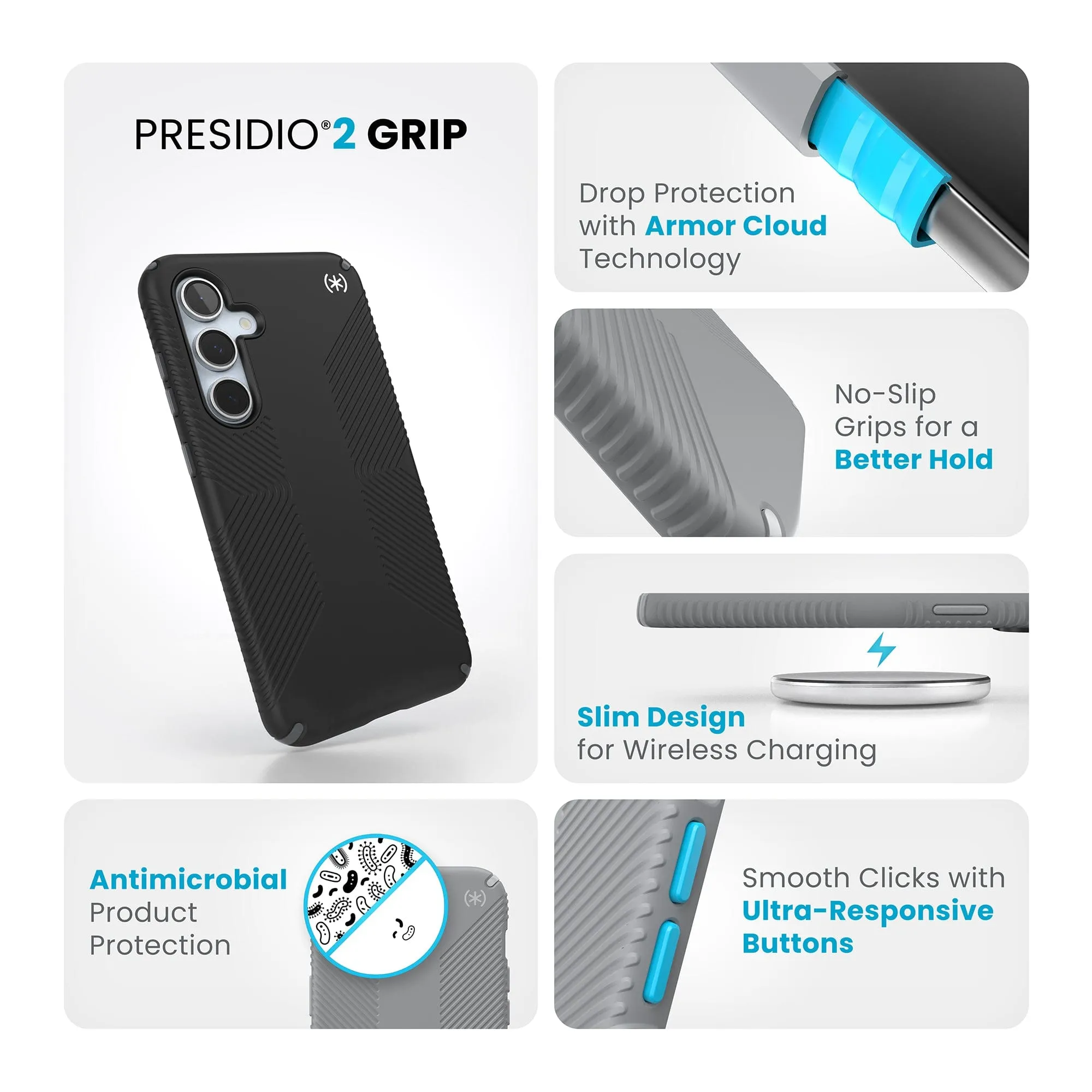 Presidio2 Grip Samsung Galaxy S24 FE Case