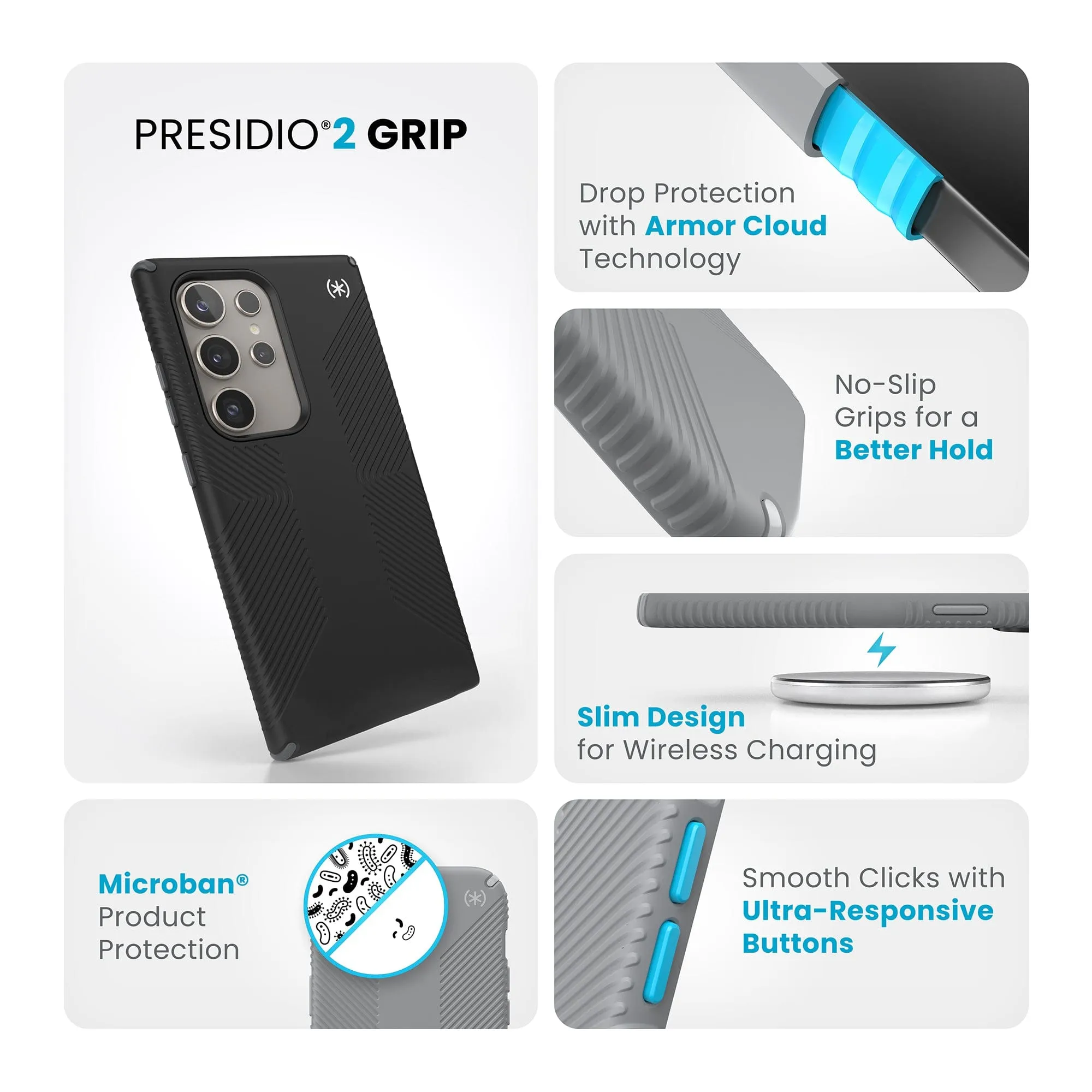 Presidio2 Grip Samsung Galaxy S24 Ultra Cases
