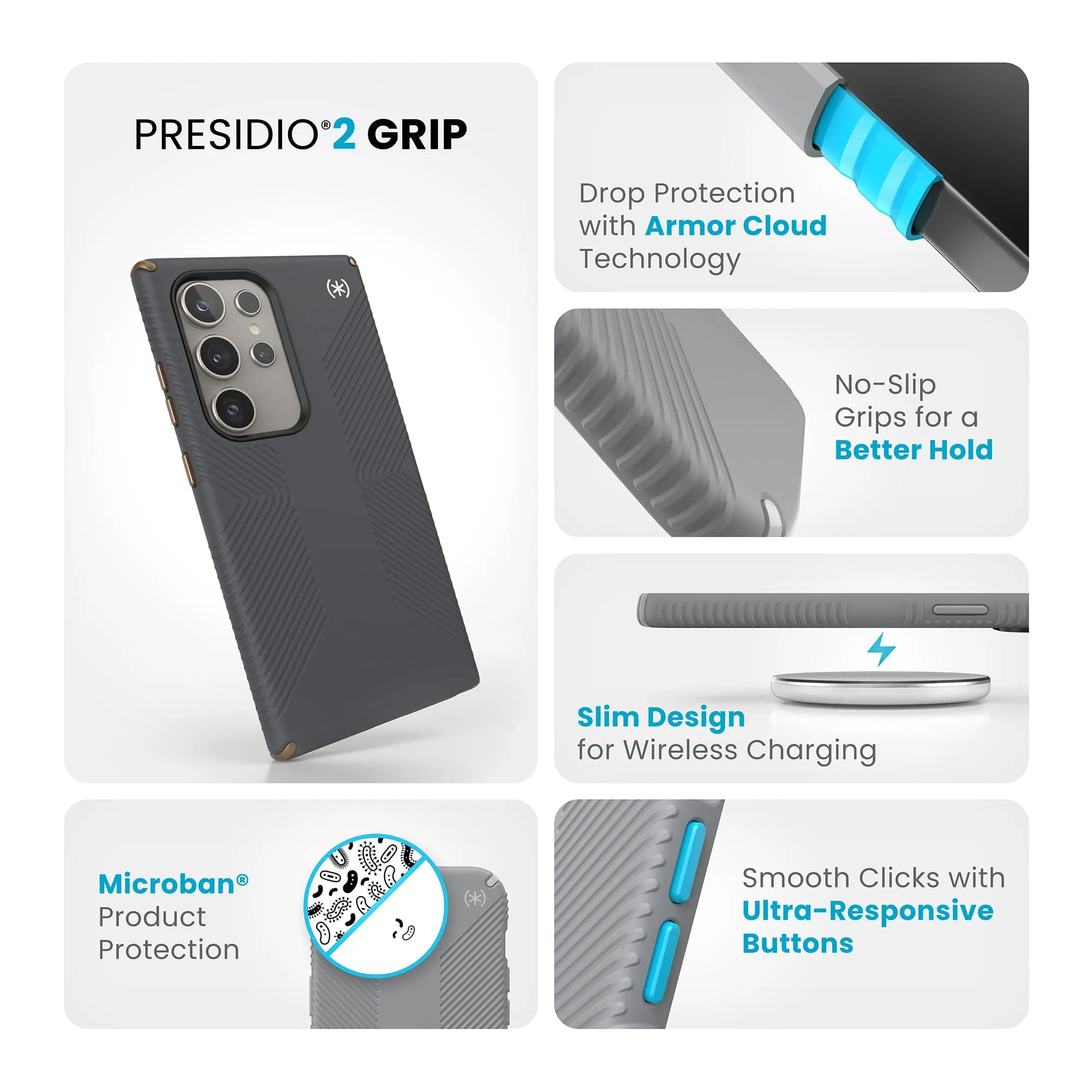 Presidio2 Grip Samsung Galaxy S24 Ultra Cases