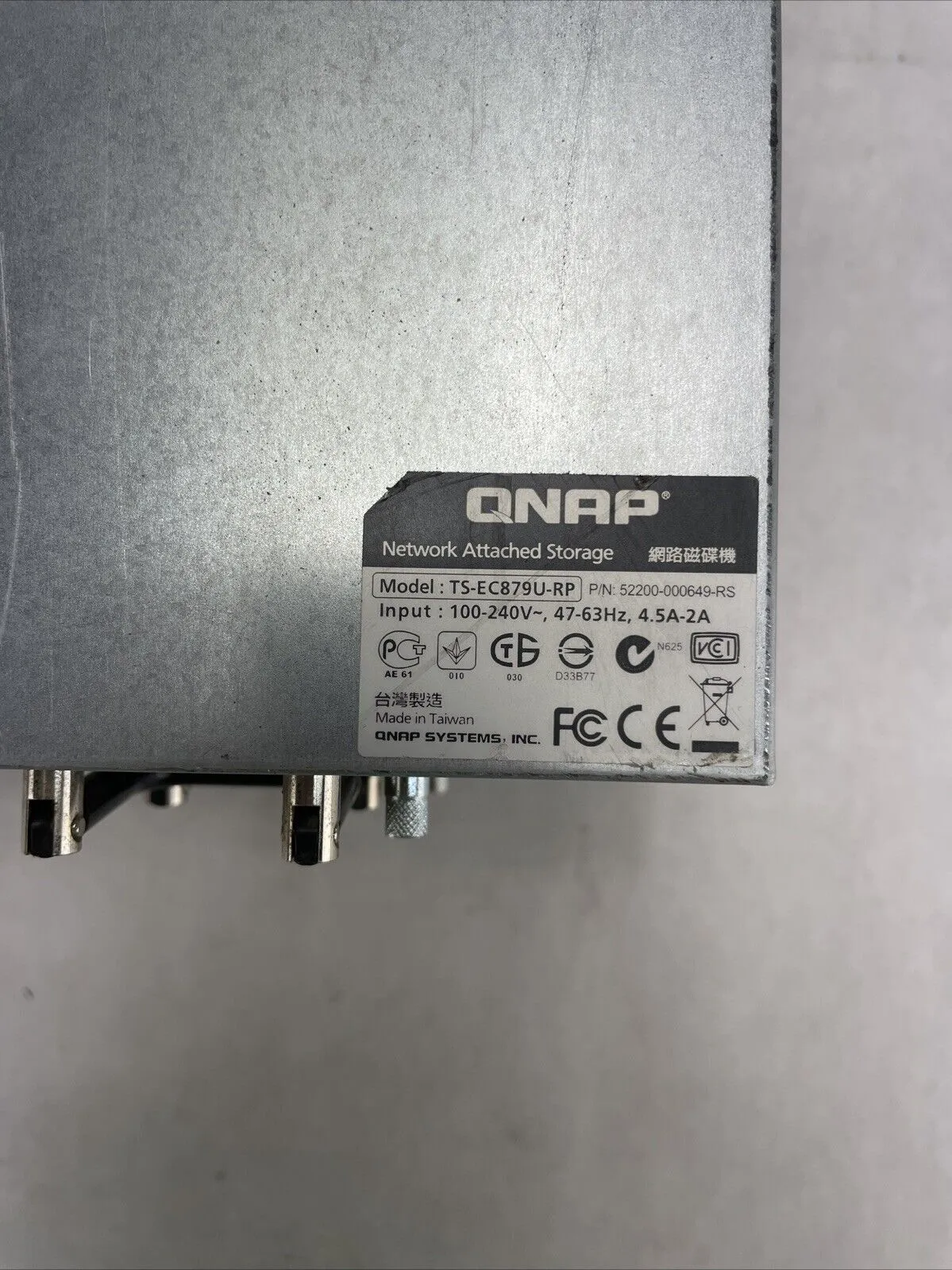 QNAP TS-EC879U-RP NAS Server 1x Xeon E3-1225 3.1GHz 4GB RAM No HDD No OS