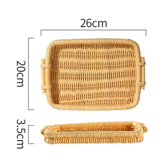 Rattan Storage Tray