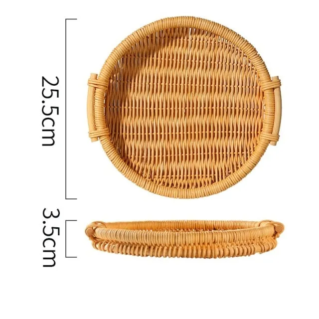Rattan Storage Tray