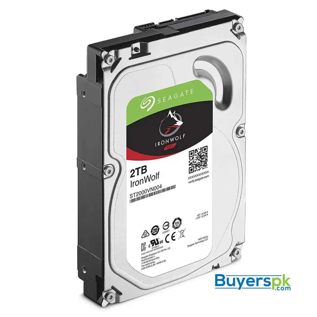 Seagate 2tb Ironwolf Nas Sata Hard Drive 6gb/s 256mb Cache 3.5-inch Internal Hard Drive for Nas