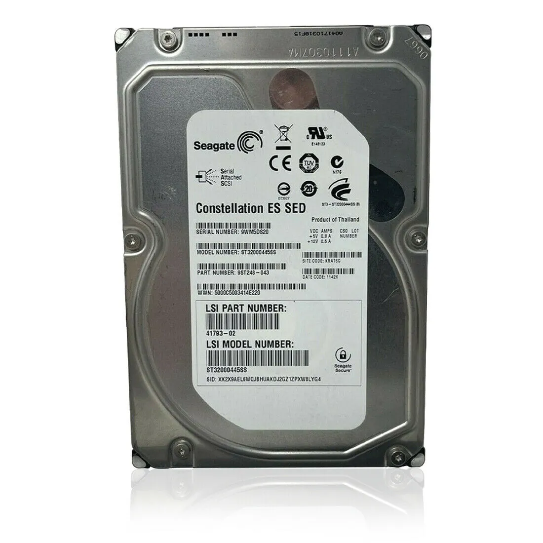 Seagate Constellation (SAS) ES 3.5" Internal Hard Drive 2TB 7.2K ST32000445SS