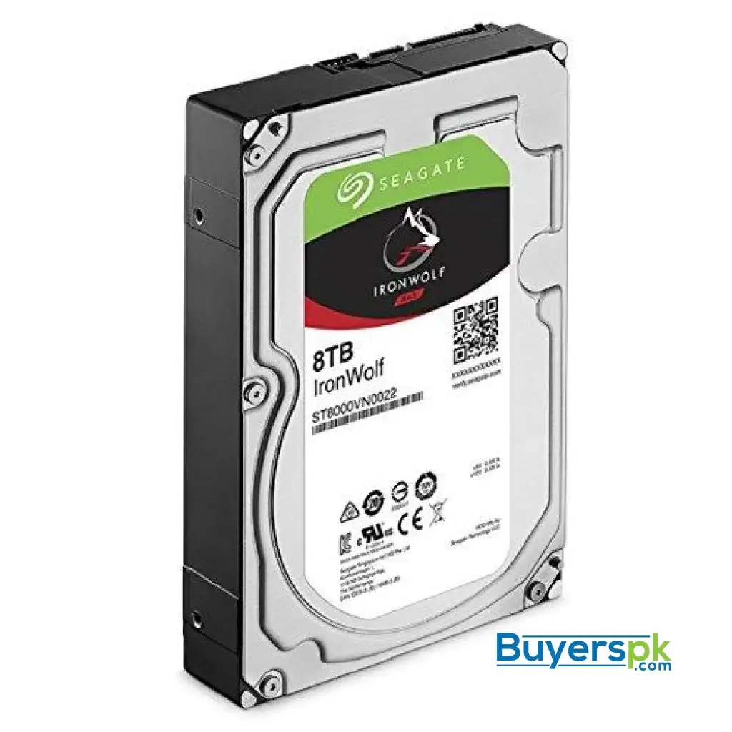 Seagate Ironwolf Nas 7200rpm Internal Sata Hard Drive 8tb 6gb/s 3.5-inch (st8000vn0022) 3 Yrs