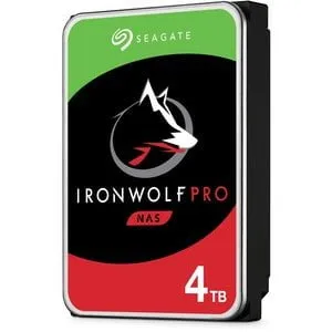 Seagate IronWolf Pro ST4000NE001 4 TB Hard Drive - 3.5" Internal - SATA (SATA/600) - Conventional Magnetic Recording (CMR) Method - 7200rpm