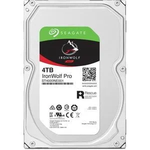 Seagate IronWolf Pro ST4000NE001 4 TB Hard Drive - 3.5" Internal - SATA (SATA/600) - Conventional Magnetic Recording (CMR) Method - 7200rpm