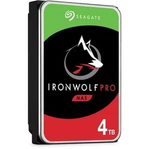 Seagate IronWolf Pro ST4000NE001 4 TB Hard Drive - 3.5" Internal - SATA (SATA/600) - Conventional Magnetic Recording (CMR) Method - 7200rpm