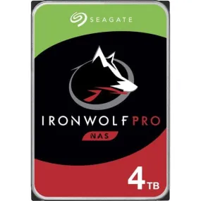 Seagate IronWolf Pro ST4000NE001 4 TB Hard Drive - 3.5" Internal - SATA (SATA/600) - Conventional Magnetic Recording (CMR) Method - 7200rpm