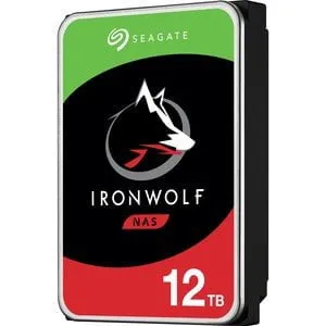 Seagate IronWolf ST12000VN0008 12 TB Hard Drive - 3.5" Internal - SATA (SATA/600) - Conventional Magnetic Recording (CMR) Method - 7200rpm