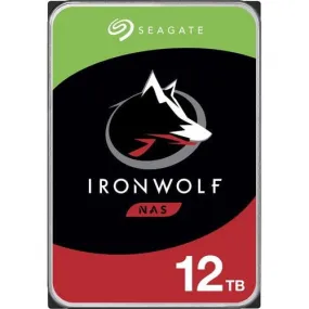 Seagate IronWolf ST12000VN0008 12 TB Hard Drive - 3.5" Internal - SATA (SATA/600) - Conventional Magnetic Recording (CMR) Method - 7200rpm