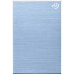 Seagate One Touch STKY1000402 1 TB Portable Hard Drive - External - Light Blue - Desktop PC, MAC Device Supported - USB 3.0 - 3 Year Warranty