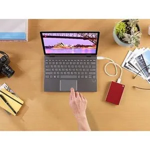 Seagate One Touch STKY1000403 1 TB Portable Hard Drive - External - Red - Notebook Device Supported - USB 3.0 - 3 Year Warranty