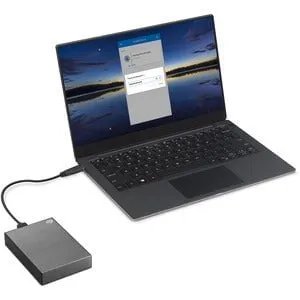 Seagate One Touch STKY2000404 2 TB Portable Hard Drive - External - Space Gray - Notebook Device Supported - USB 3.0 - 3 Year Warranty