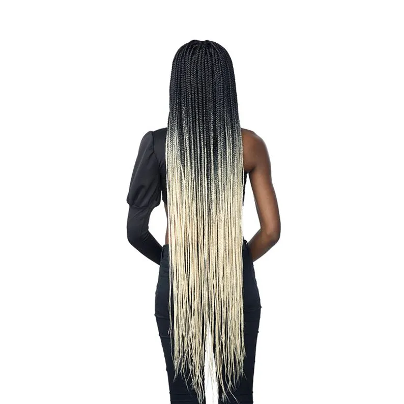 SENSATIONNEL Cloud 9 4x4 Swiss Lace Parting Wig - BOX BRAID 50"