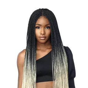 SENSATIONNEL Cloud 9 4x4 Swiss Lace Parting Wig - BOX BRAID 50"