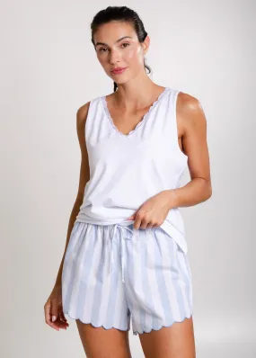 Short Sonho Listrado Azul