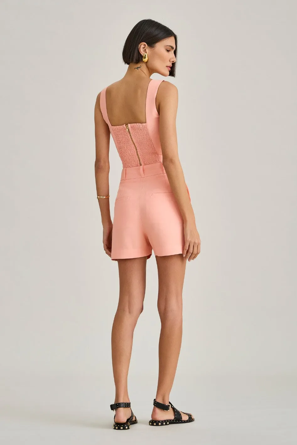 Shorts de Alfaiataria Peach Sara
