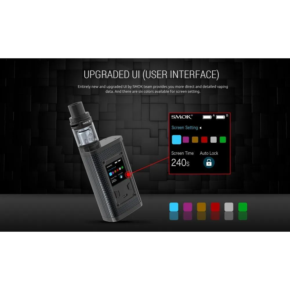 SMOK Majesty 225W TC and TFV8 X-Baby Full Kit