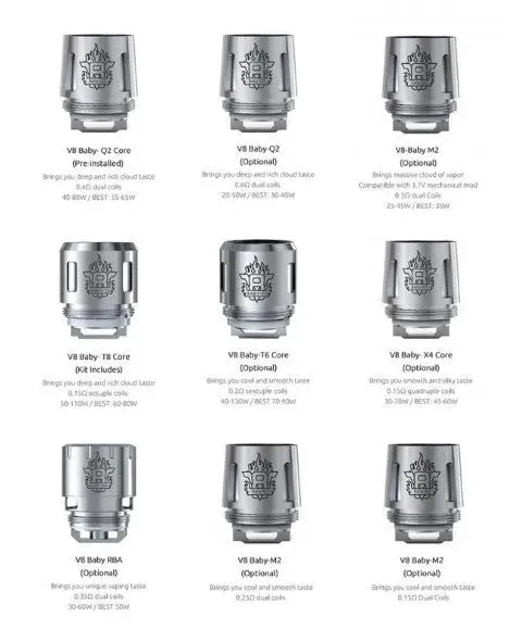 Smok V8 Baby Replacement Coils 5pk