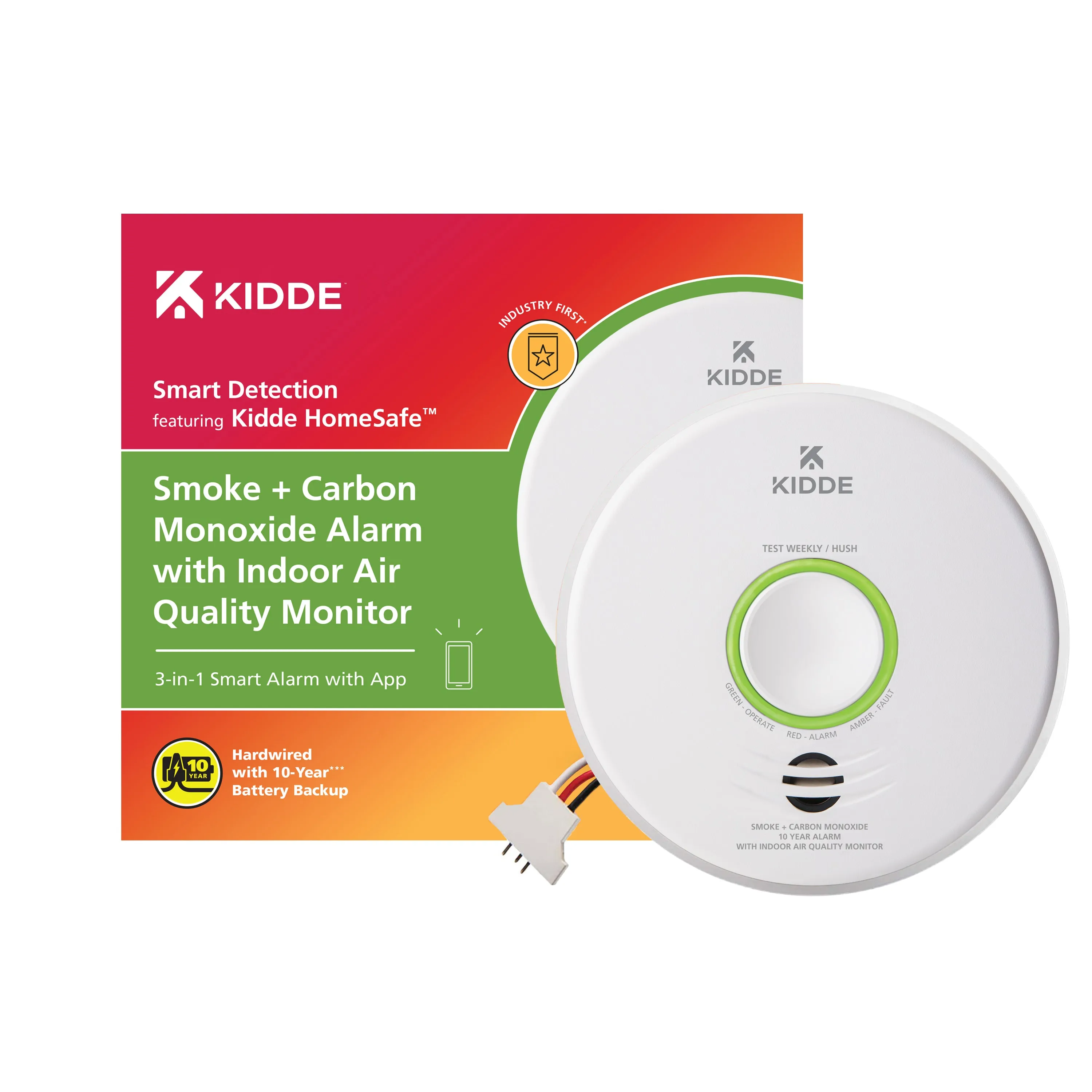 Smoke   Carbon Monoxide Alarm with Indoor Air Quality Monitor
