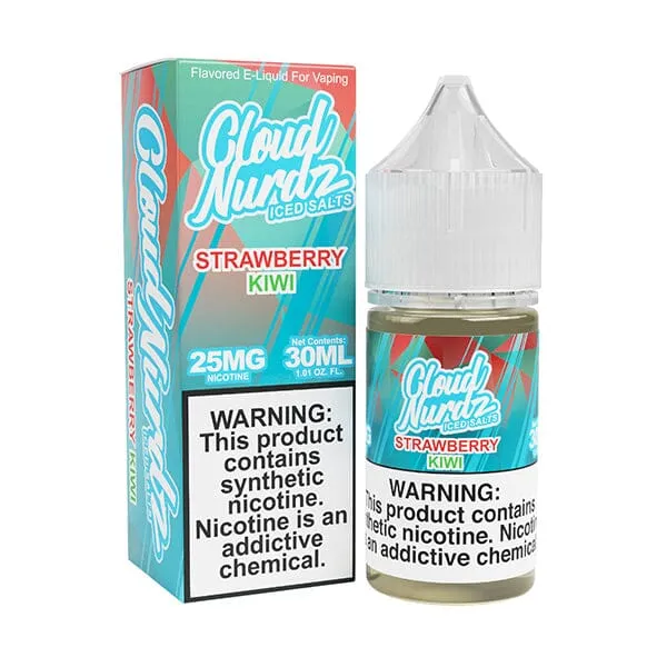 Strawberry Kiwi Iced | Cloud Nurdz Salt | 30ml