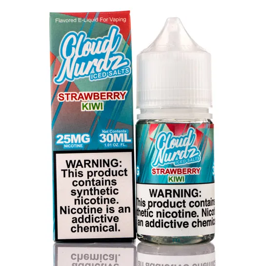 Strawberry Kiwi Iced Salt - Cloud Nurdz E-Juice