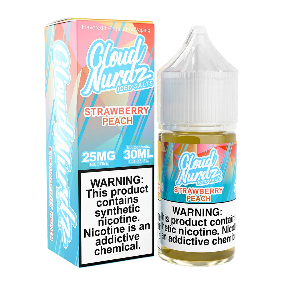 Strawberry Peach Ice | Cloud Nurdz Salts | 30mL