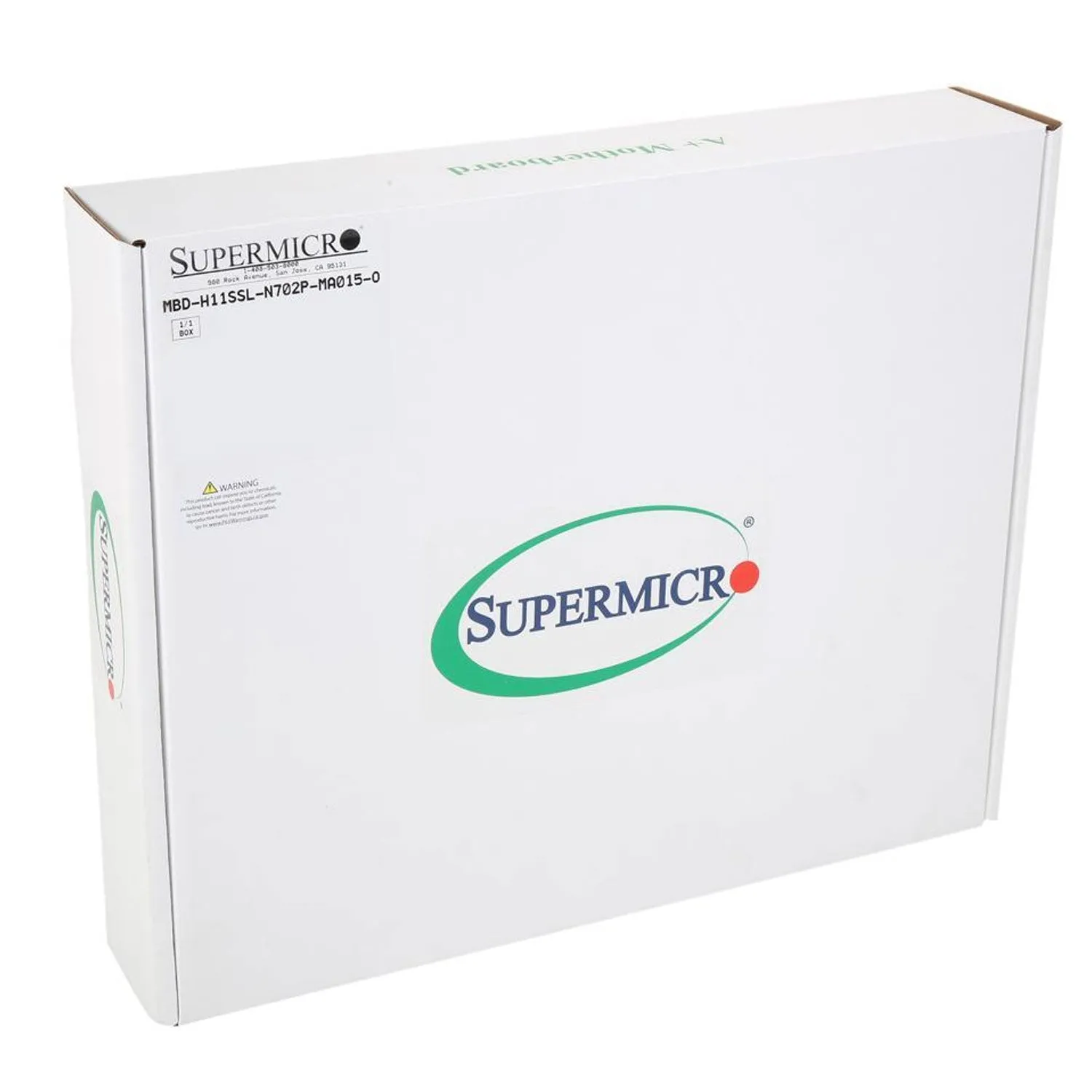 SUPERMICRO MBD-H11SSL-NC Mainboard, Factory Installed with AMD EPYC Rome 64 Cores 7702P CPU