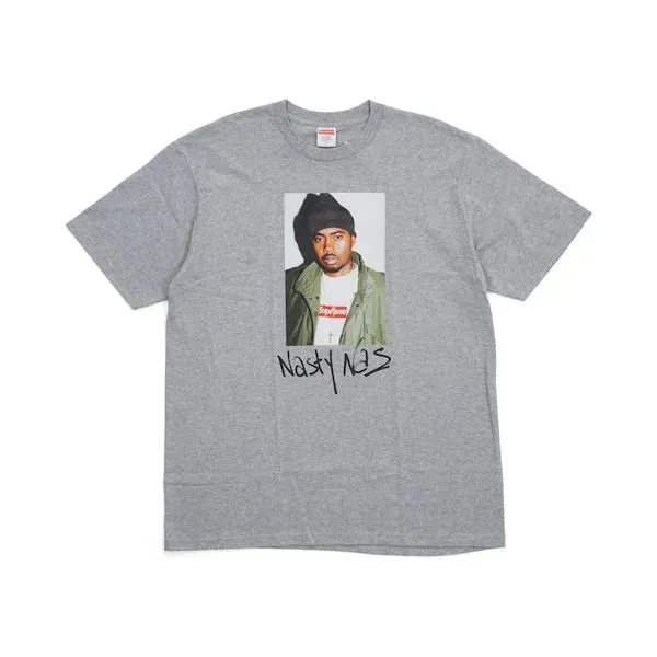 Supreme Nas Tee Heather Grey