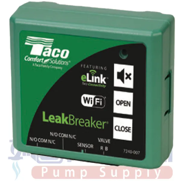 Taco LBW-075-H-1LF LeakBreaker 3/4" NPT Water Heater Shut-Off Valve & Actuator w/ E-Link