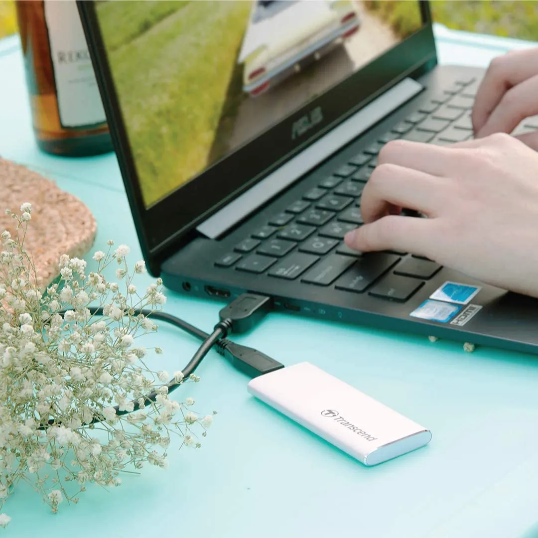 Transcend Portable SSD 480GB USB 3.1 Gen 2 USB Type-C ESD240C Solid State Drive (TS480GESD240C)