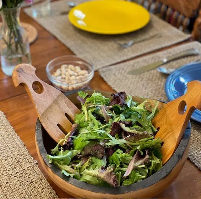 Tropical Hardwood Salad Hands