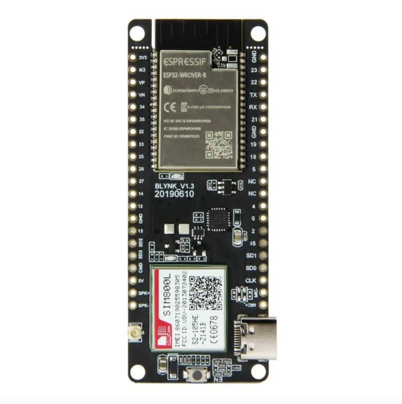 TTGO T-Call ESP32 with SIM800L GPRS Module