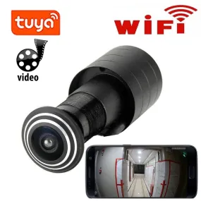 Tuya Door Eye Hole Security 1080P HD 1.66mm Lens Wide Angle FishEye CCTV Network Mini Peephole Door WifI Camera P2P ONVIF