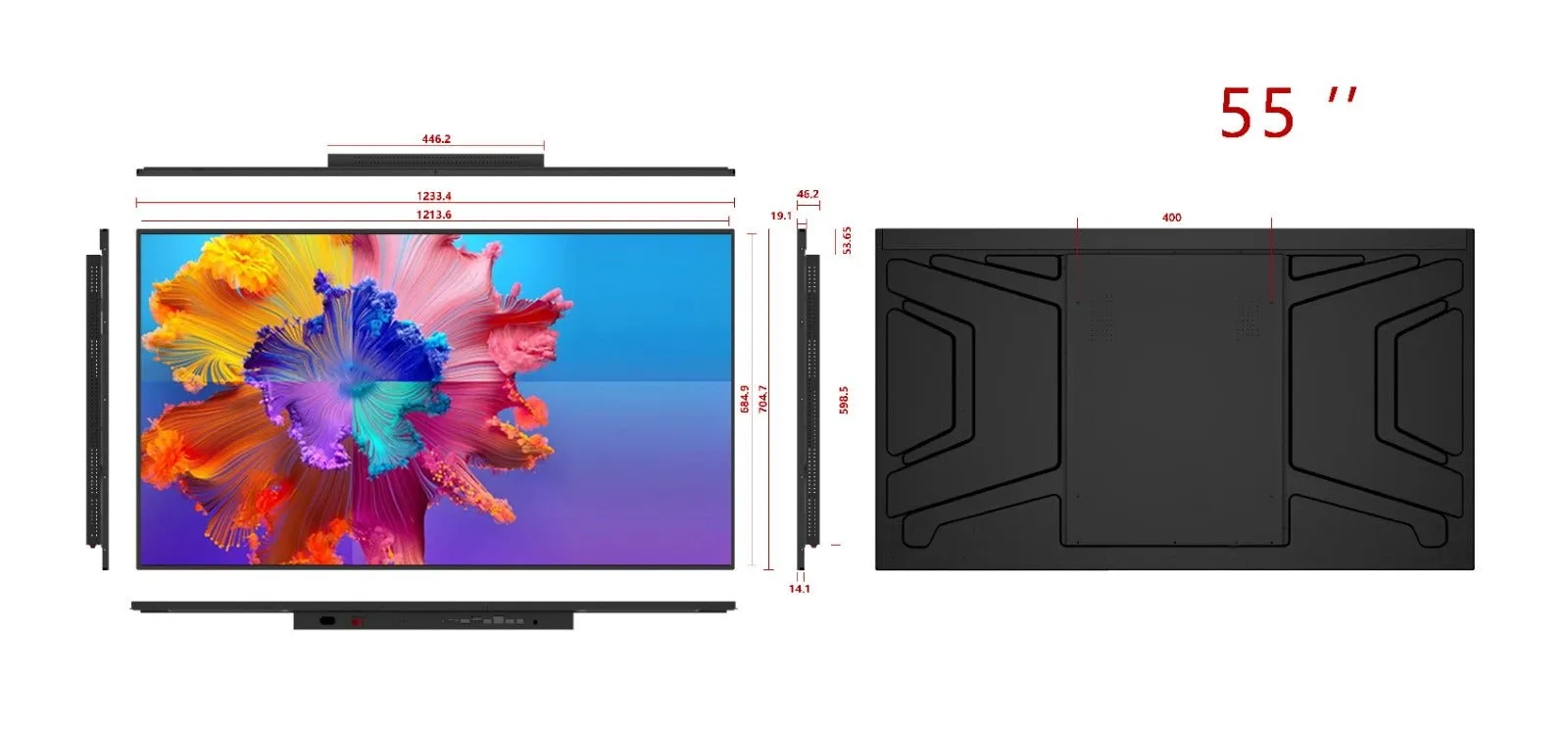 Ultra-thin Digital Signage 21.5 32 43 49 55 inch indoor Touch Screen android rich interface wall mounted touch screen lcd advertising player digital display