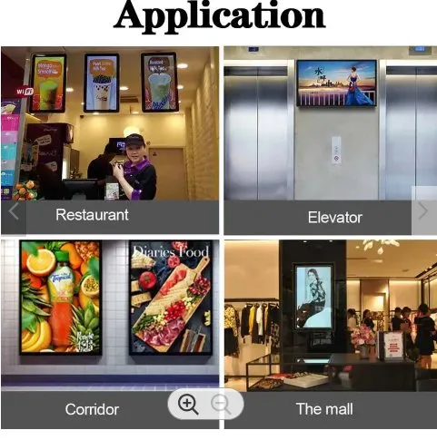 Ultra-thin Digital Signage 21.5 32 43 49 55 inch indoor Touch Screen android rich interface wall mounted touch screen lcd advertising player digital display