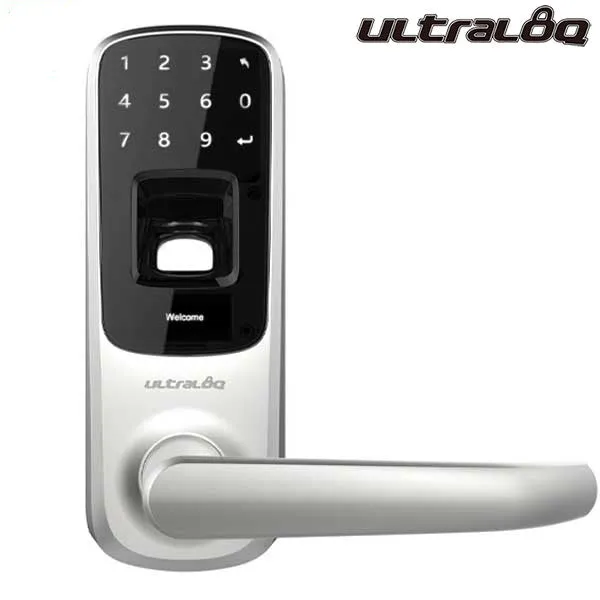 Ultraloq - 5-in-1 Keyless Entry Smart Lock - Bluetooth - Finger Print Reader - Key Code - Phone Unlock - Backup Key
