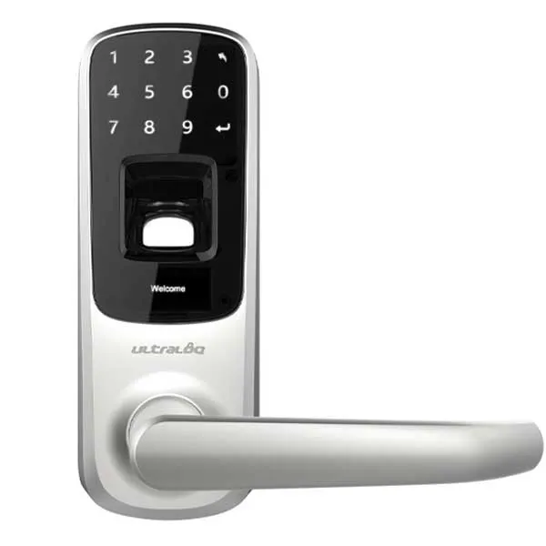 Ultraloq - 5-in-1 Keyless Entry Smart Lock - Bluetooth - Finger Print Reader - Key Code - Phone Unlock - Backup Key
