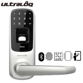 Ultraloq - 5-in-1 Keyless Entry Smart Lock - Bluetooth - Finger Print Reader - Key Code - Phone Unlock - Backup Key