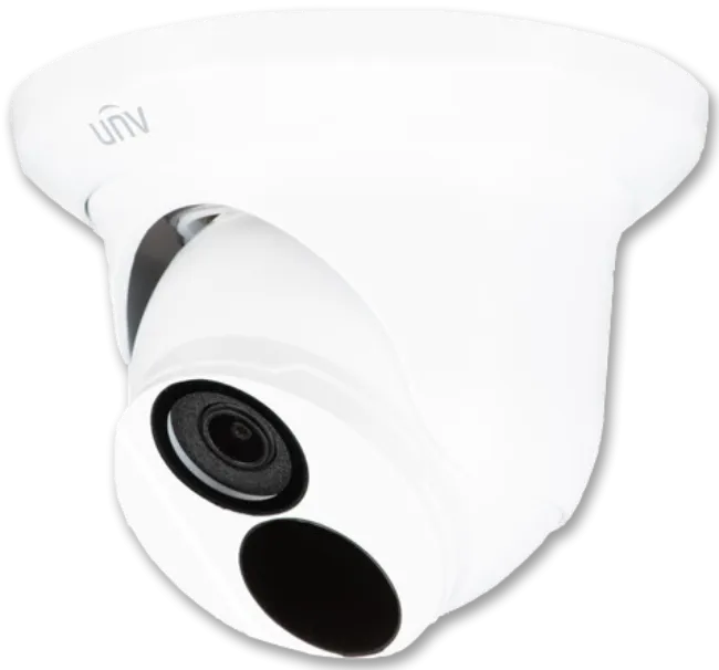 UNIVIEW EK-S31P4T44T1-V2: 4-Channel Surveillance Kit w/ 4x 4MP IR Turret Cameras
