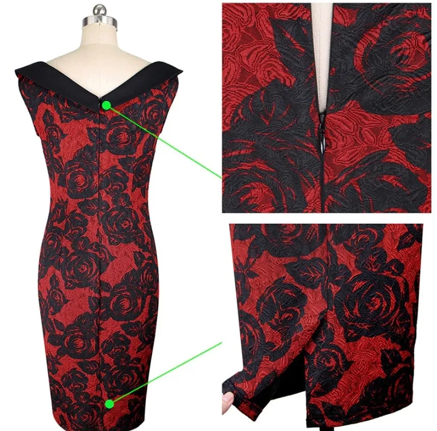 Vestido Floral Tubinho Ombro a Ombro