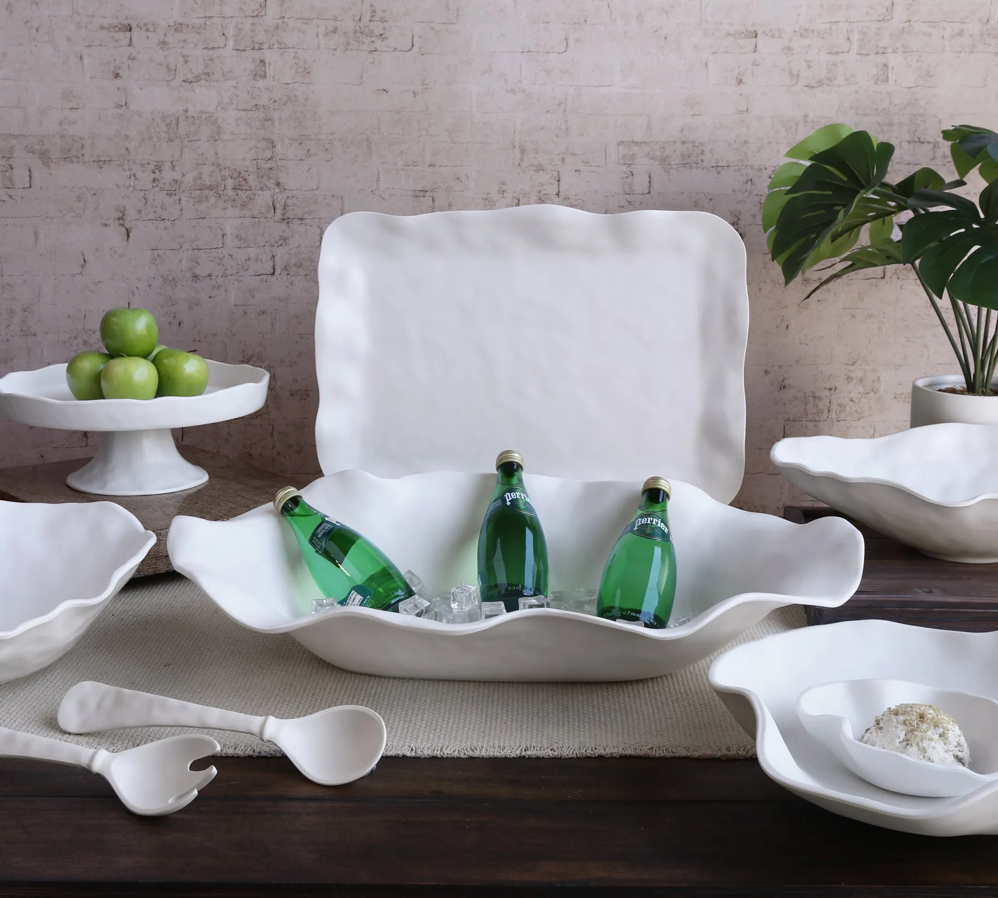 VIDA Nube Extra Large Oval Centerpiece (White)