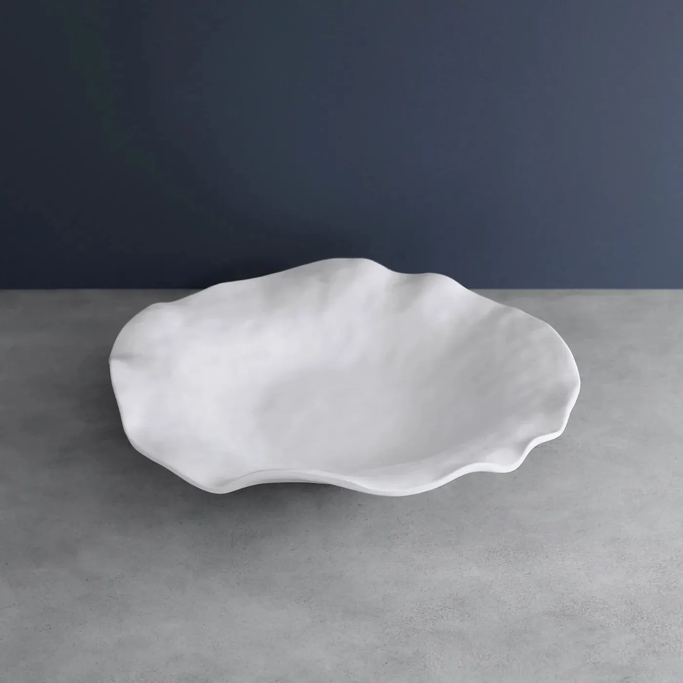 Vida Nube Extra Large Round Bowl (White)
