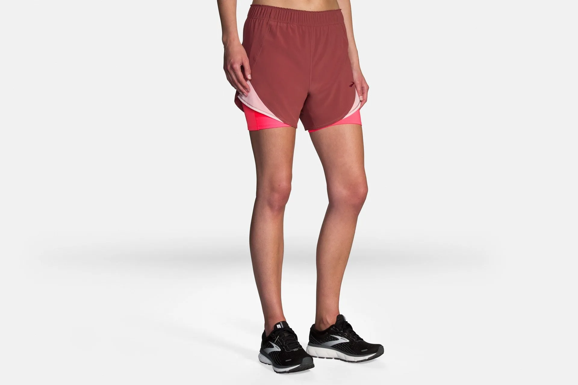 W Brooks Chaser 5" 2 in 1 Short