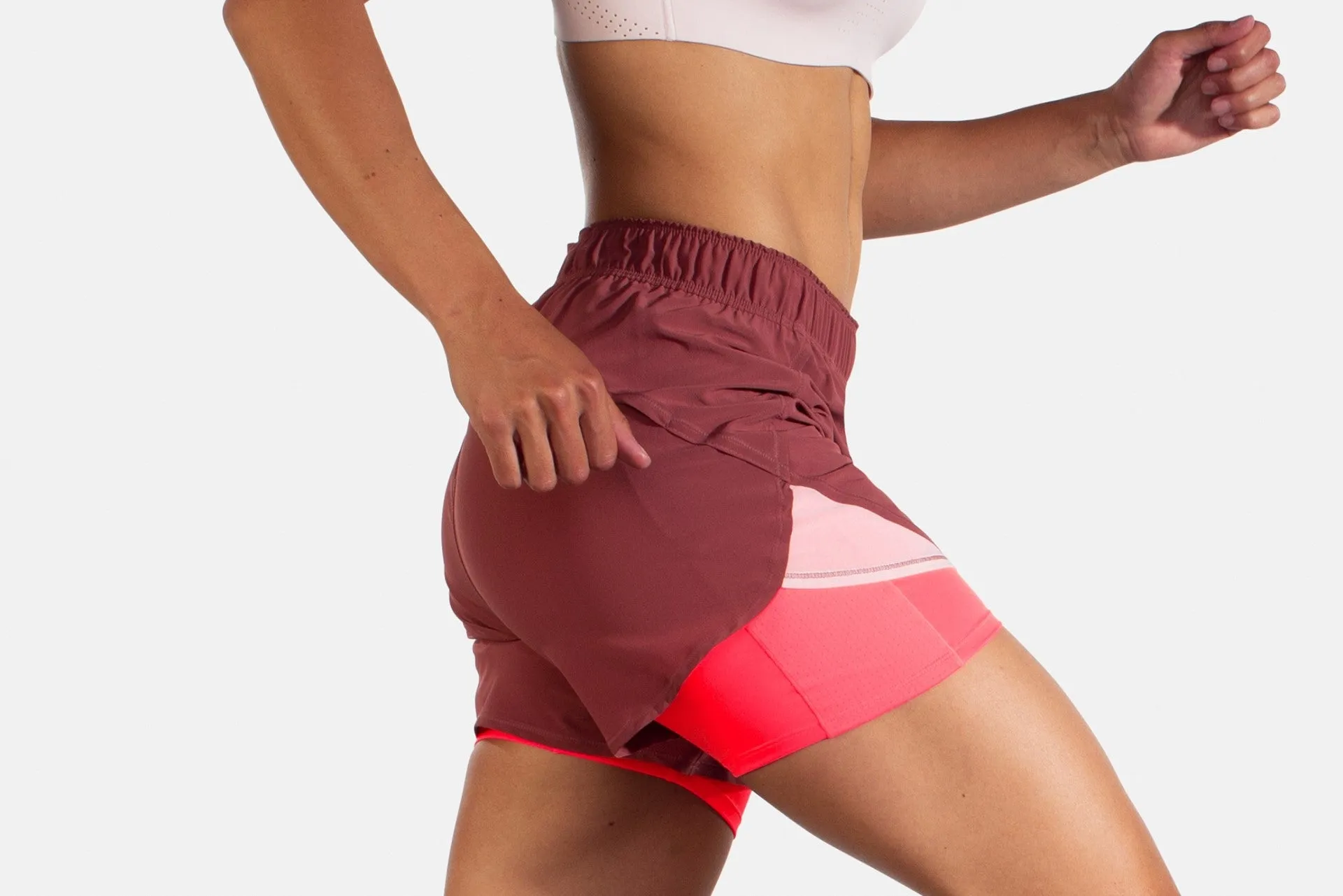 W Brooks Chaser 5" 2 in 1 Short