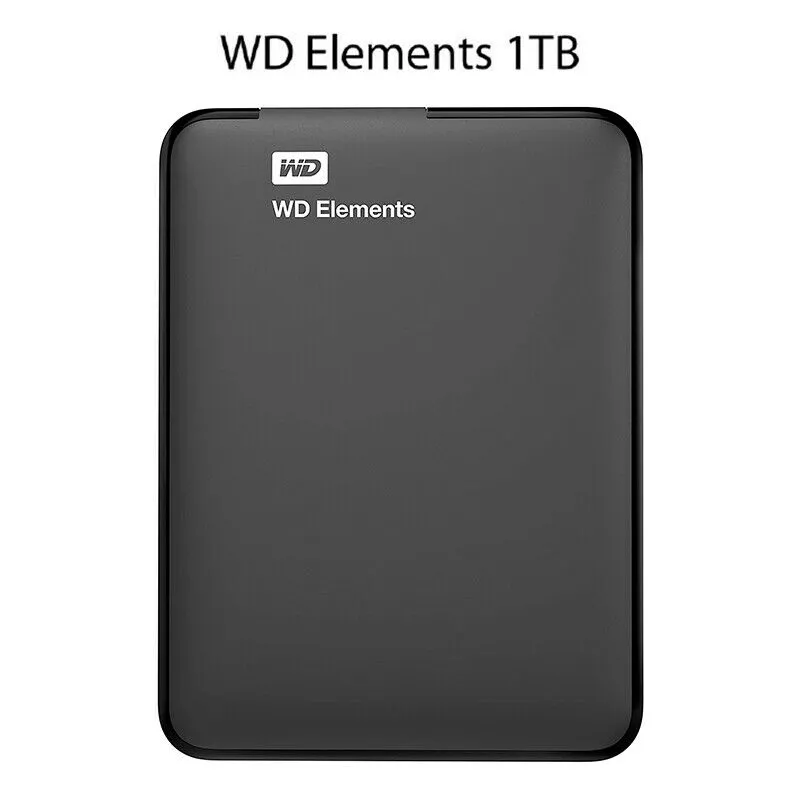WD Elements 2.5" Portable External Hard Drive 1TB USB 3.0 WDBUZG0010BBK, Black