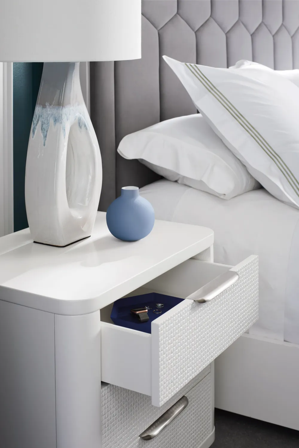 White Birch Nightstand | Caracole Touch Base